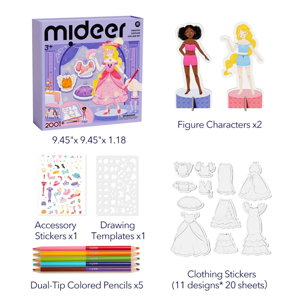 Mideer - Dress-Up Collage Arts & Crafts Set: Sparkling Ball Night - Image 3