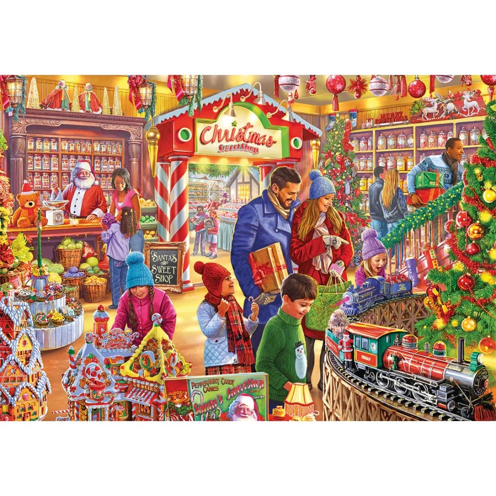 Gibsons - Santa's Sweetshop - XL Pieces - 250 Piece Jigsaw Puzzle - Image 2