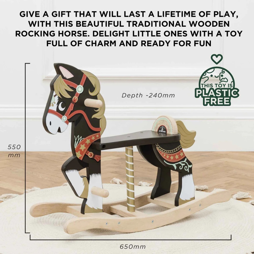 Le Toy Van - Classic Wooden Rocking Horse - Image 4