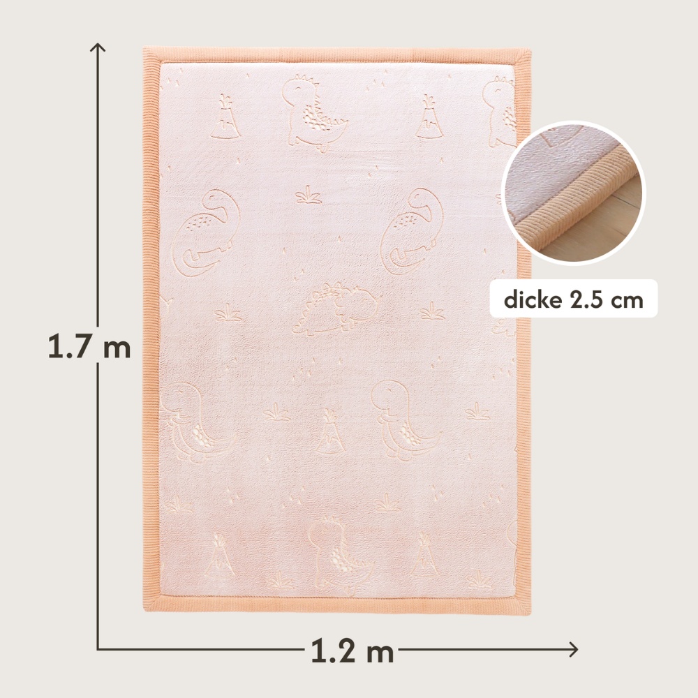 Hakuna Matte - GlowCloud Play Mat Carpet Glow in the Dark - Dinosaurs 170 x 120 x 2.5 cm - Image 3