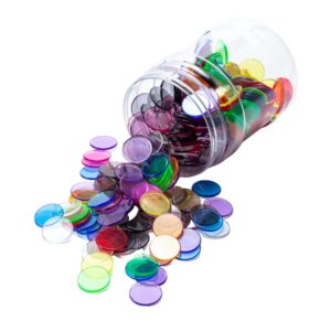 Greenbean - Translucent Round Counters - 6 Colours, 25mm, 500pcs