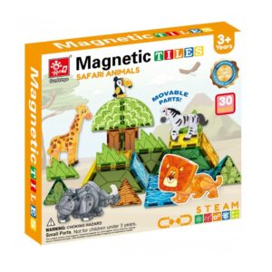 Magnetic Tiles - Safari Animals Set - 30 Pieces