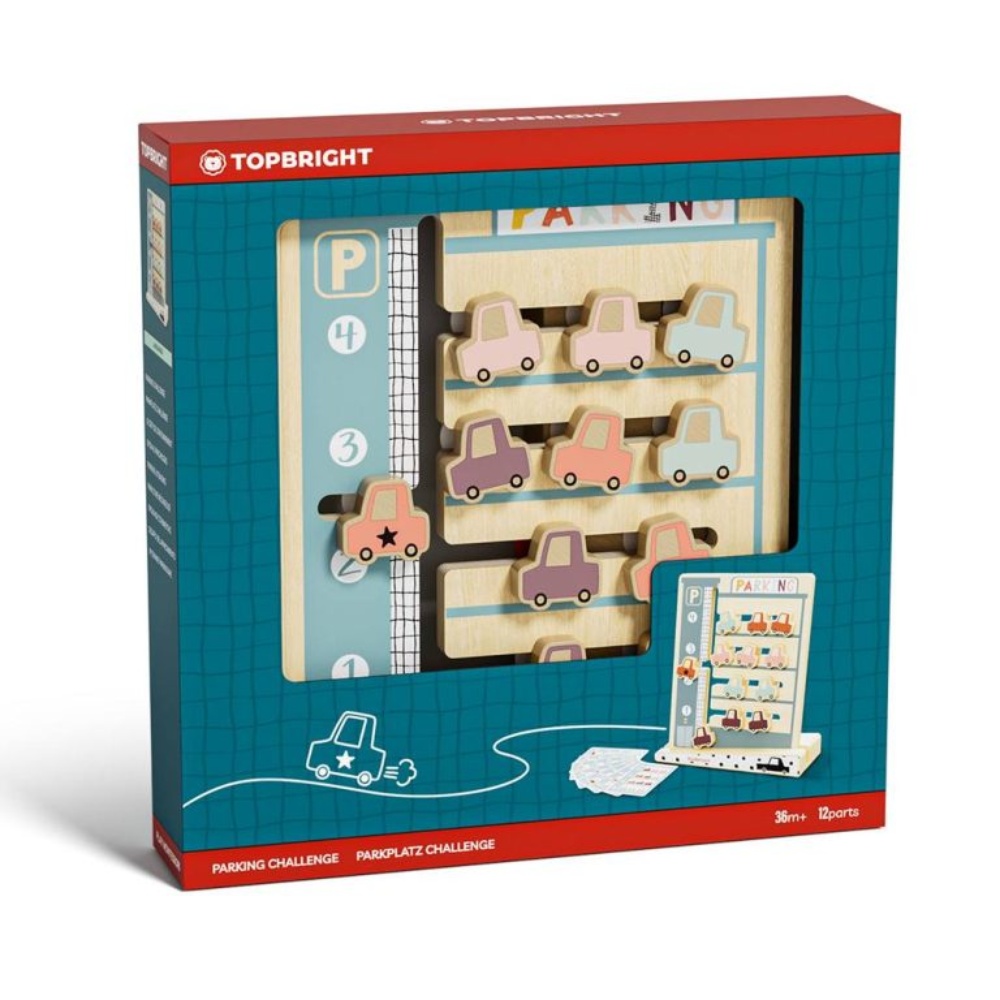 TopBright - Montessori Parking Challenge: Sliding Puzzle Board Game for Kids - Image 9