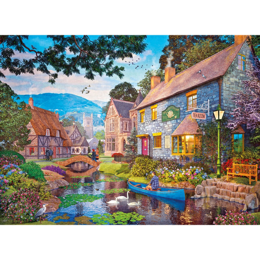 Gibsons - Tea on the River - 500 Piece Jigsaw Puzzle - Image 4