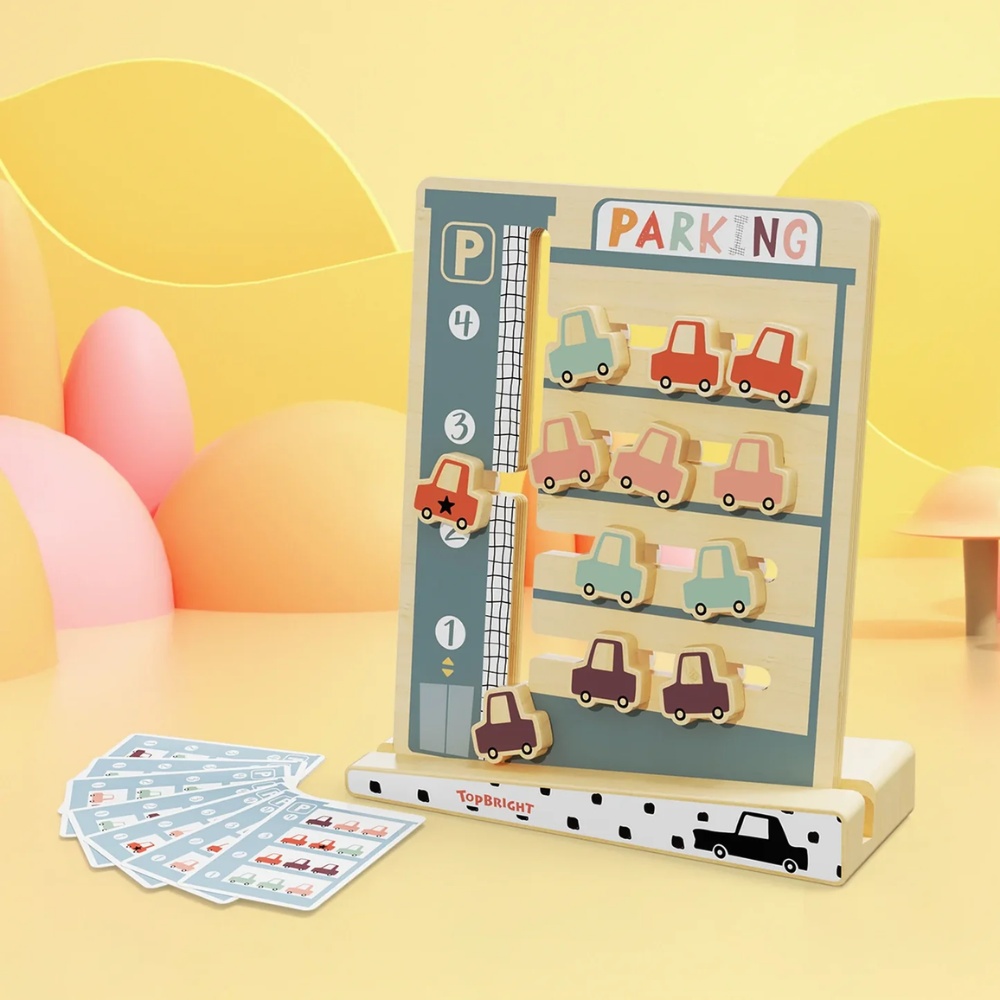 TopBright - Montessori Parking Challenge: Sliding Puzzle Board Game for Kids - Image 8