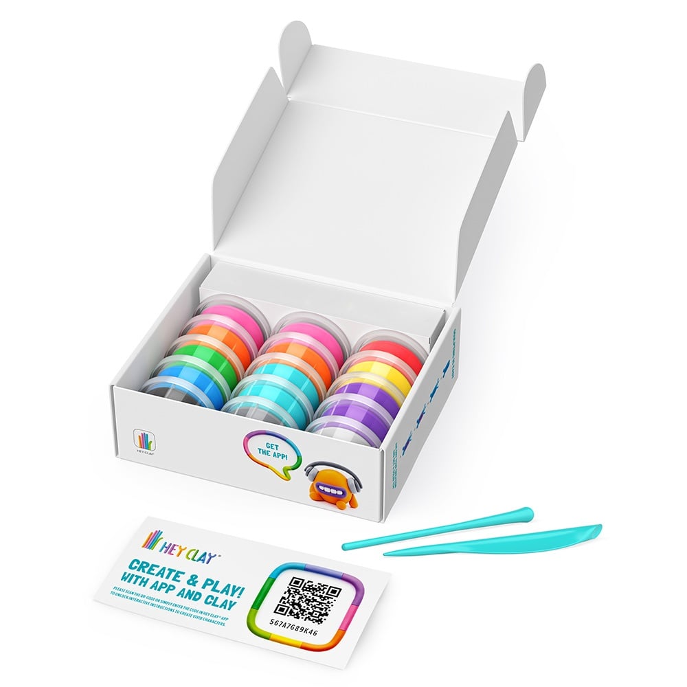 Hey Clay - Modelling Air-Dry Clay with Fun Interactive App - Aliens, 15 cans - Image 4
