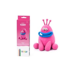 Hey Clay - Modelling Air-Dry Clay with Fun Interactive App - Terry, series Monsters, 3 cans