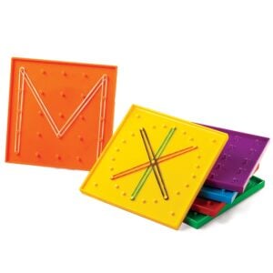 EDX Education - Geoboards - 15cm - 5X5 Pin & 24 Circular - 6pcs