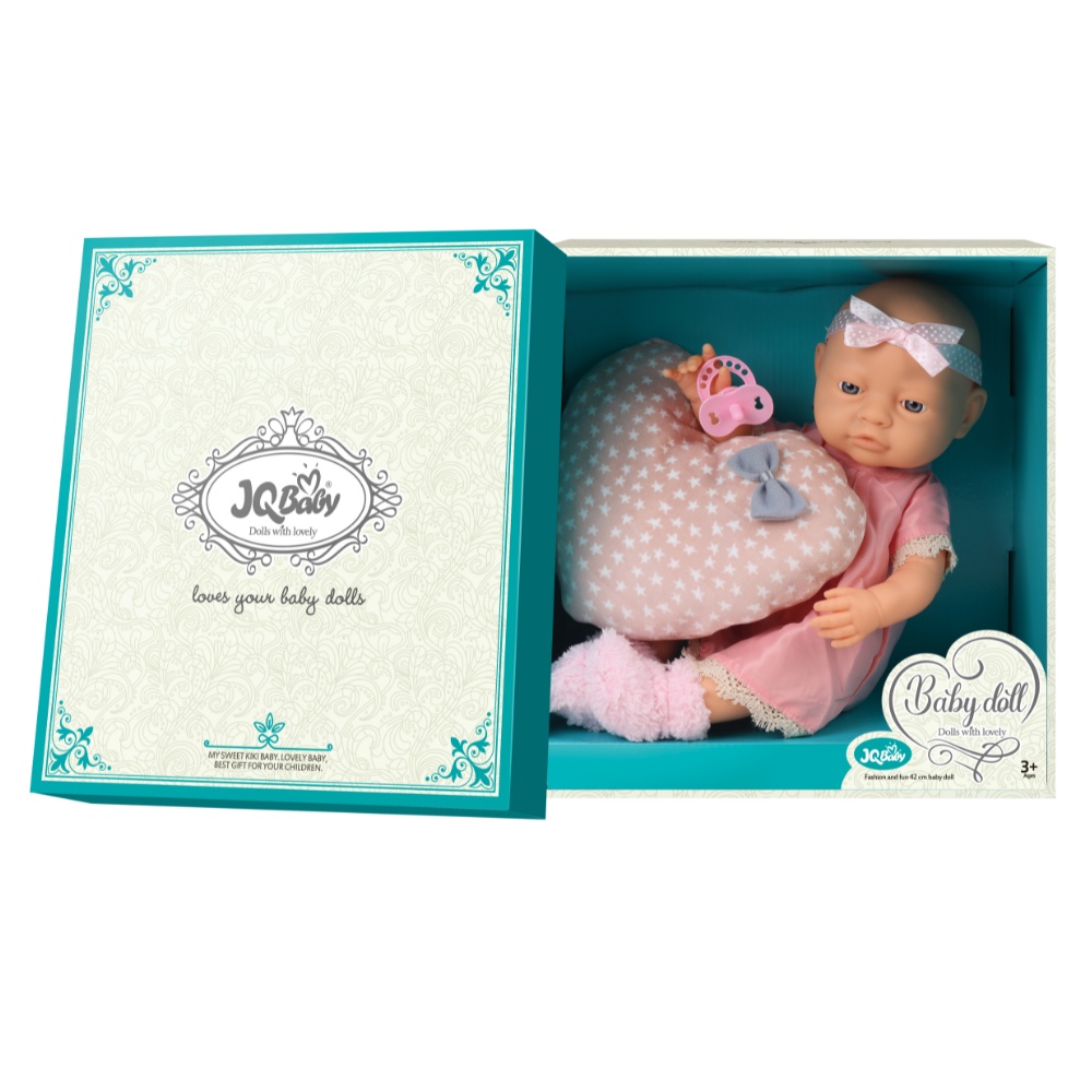 Baby Doll with Clothing, Pillow & Accessories - Vinyl Body - 40cm - Image 5