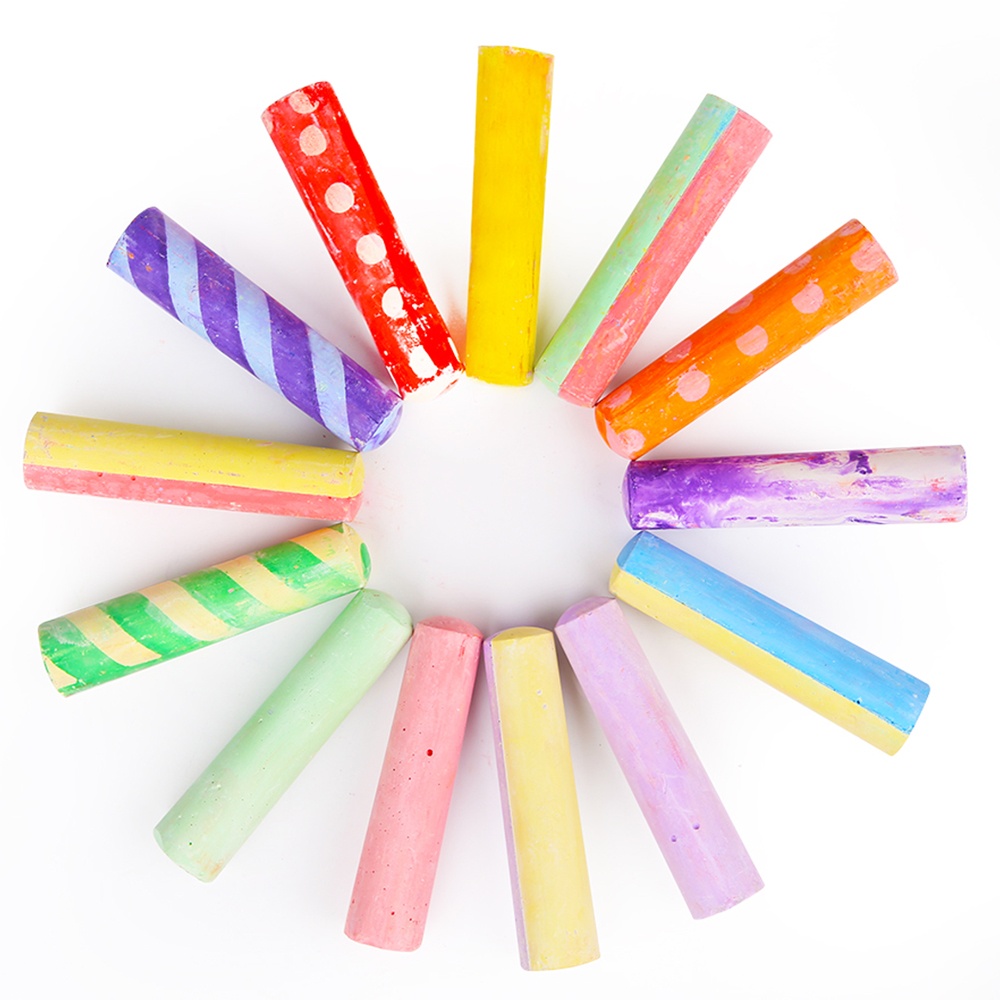 Jar Meló - Jumbo Sidewalk Chalk with Holders - 24 Colour Washable Kit - Image 2