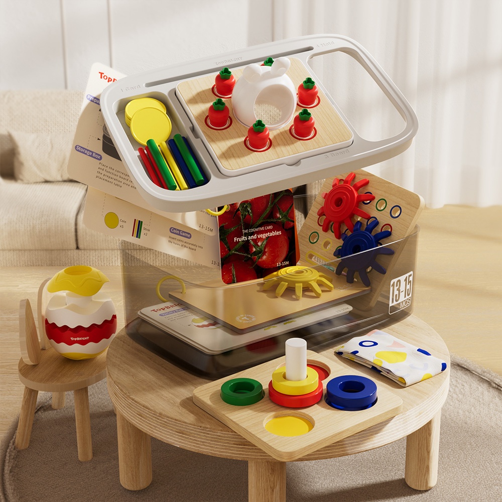 TopBright - 8-in-1 Montessori Educational Activity Box - 13-15 Months - Image 4