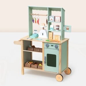 TookyToy - Pretend Play Wooden Grocery Store with Accessories