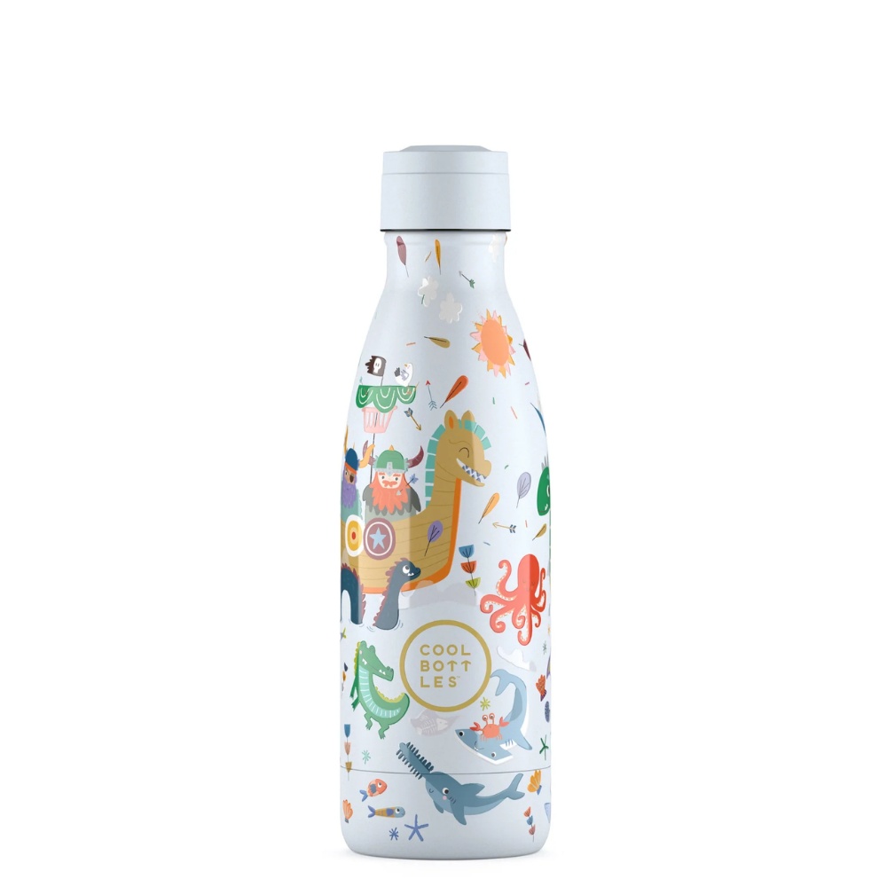 Cool Bottles - Kids Triple-Insulated Water Bottle - Brave Vikings 350ml - Image 3
