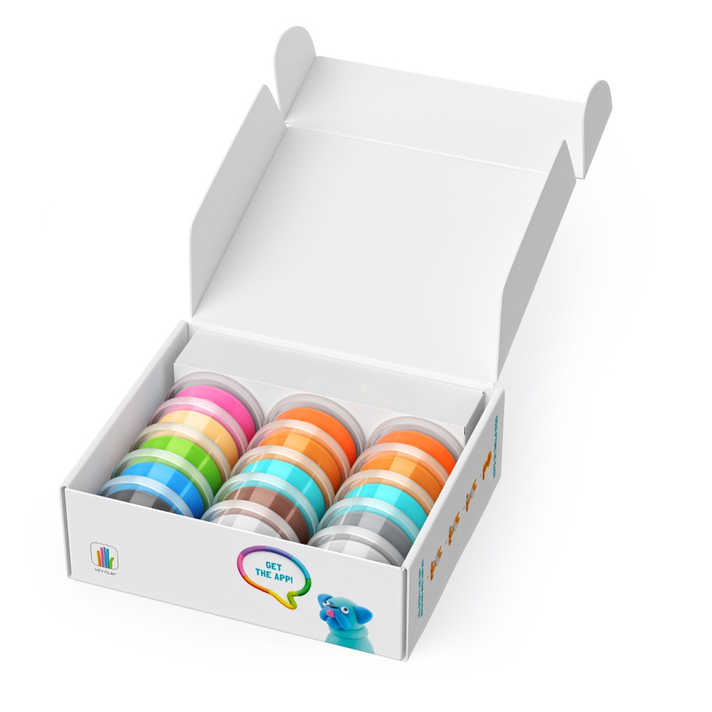 Hey Clay - Modelling Air-Dry Clay with Fun Interactive App - Dog Story, 15 cans - Image 6