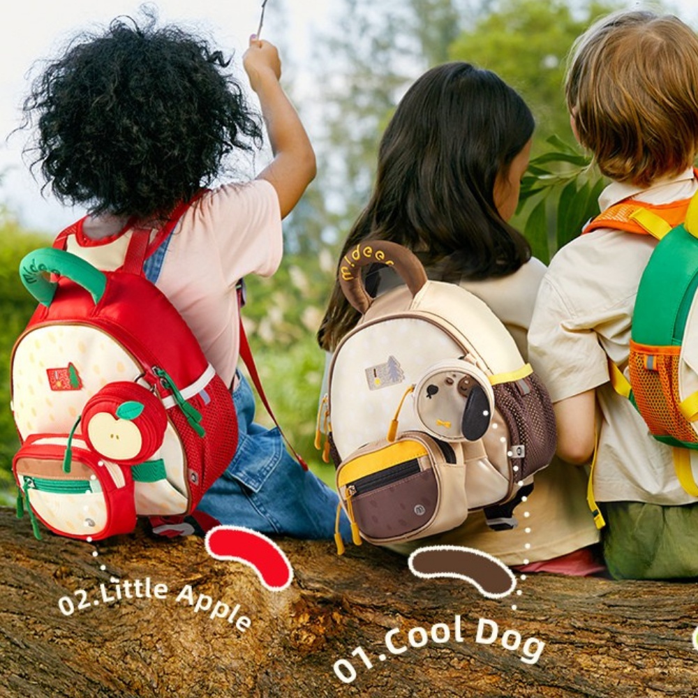 Mideer - 3-in-1 Kids Outing Backpack with Anti-Lost Whistle - Drowsy Doggie - Image 6