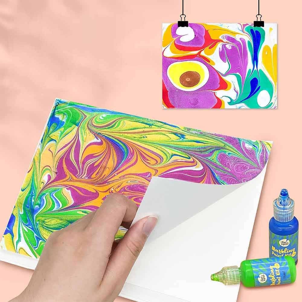 Jar Meló - Marbling Paint Art Paper - 30 Sheets - Image 5