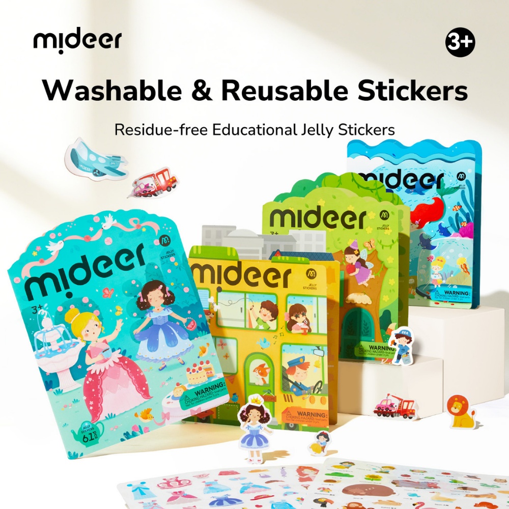 Mideer - Reusable Jelly Sticker Set: The Fairy Tree House - Early Learning Activity - Image 5