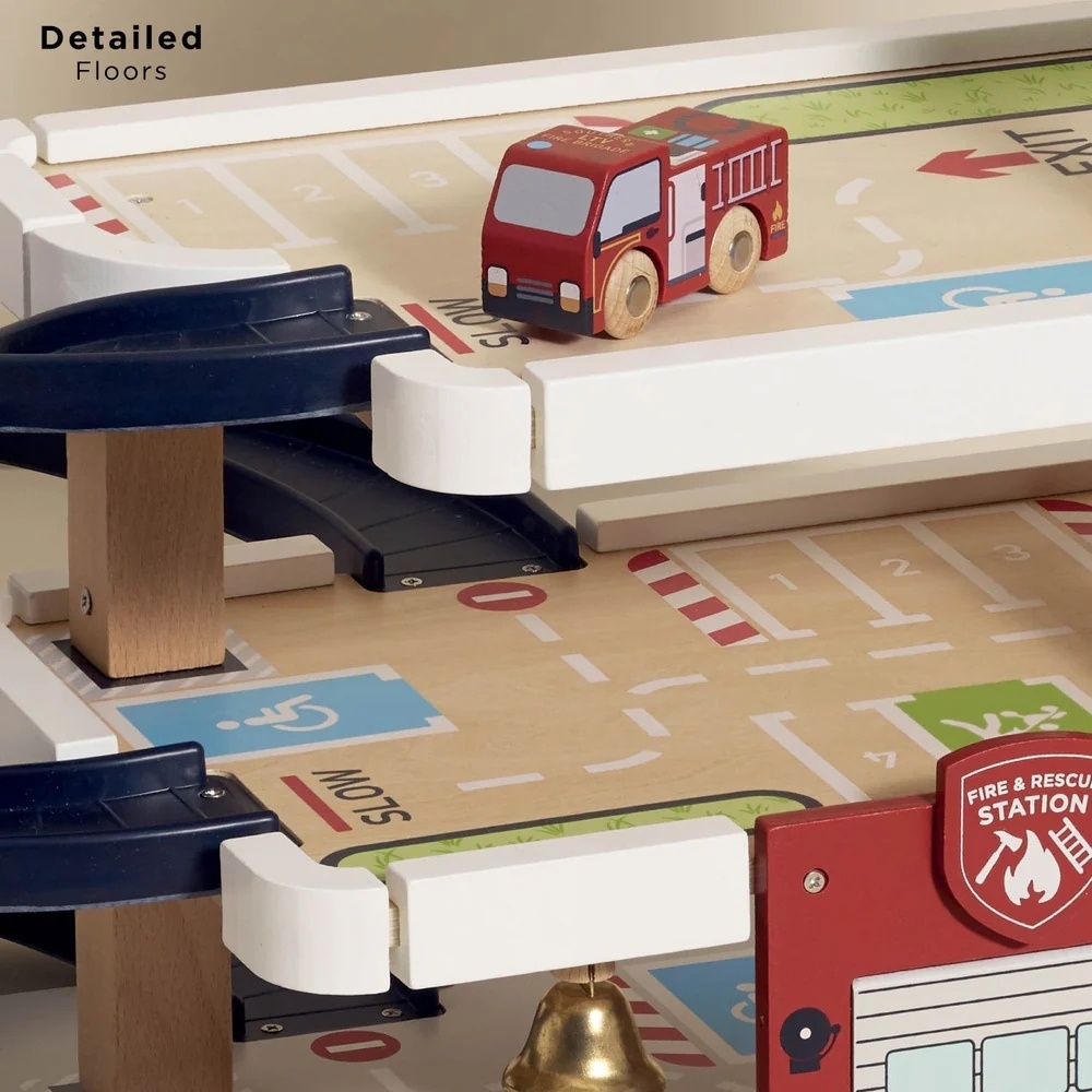 Le Toy Van - Fire & Rescue Wooden Garage - Image 5