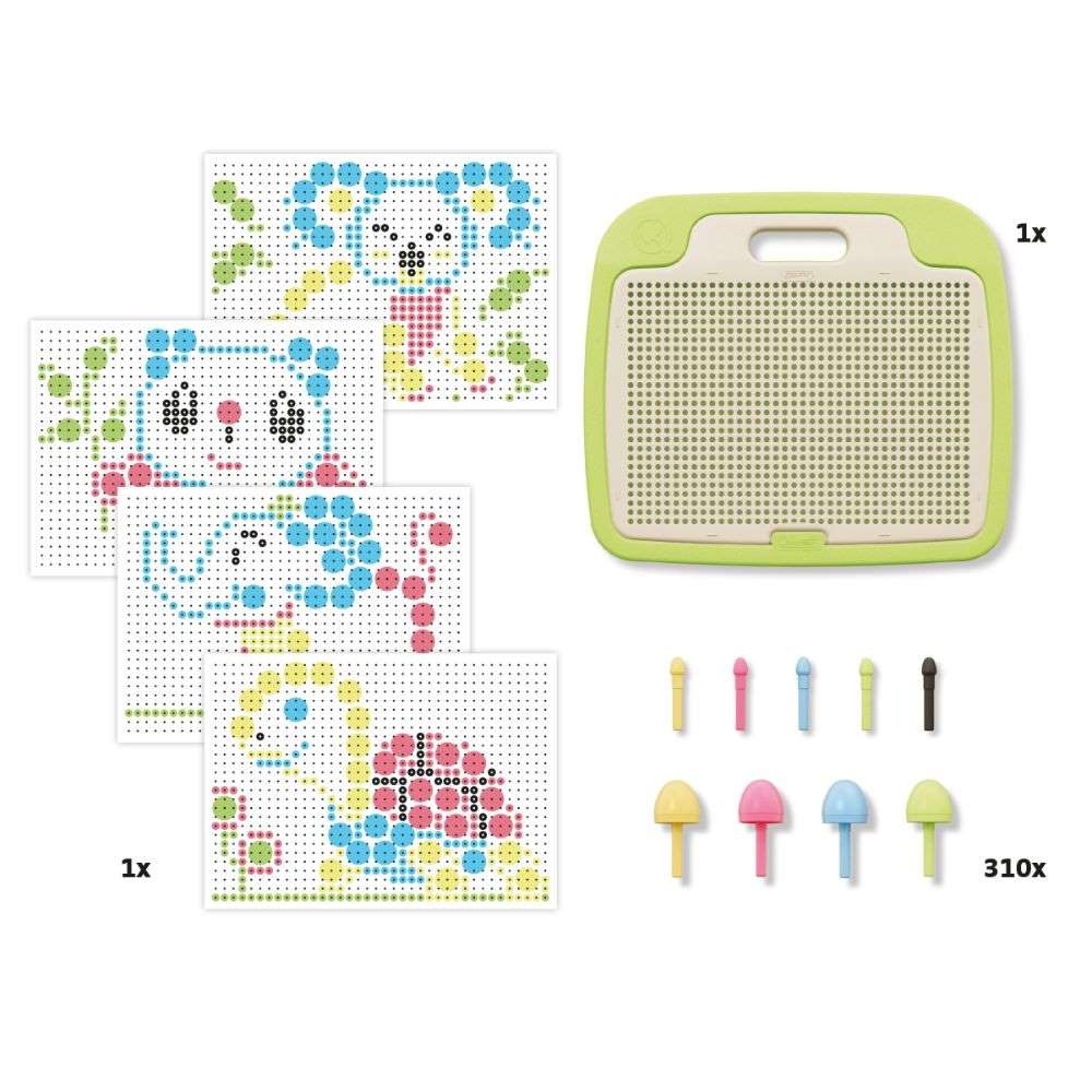 Quercetti - Fantacolor Baby Eco-Friendly First Peg Board Activity Set - Image 3