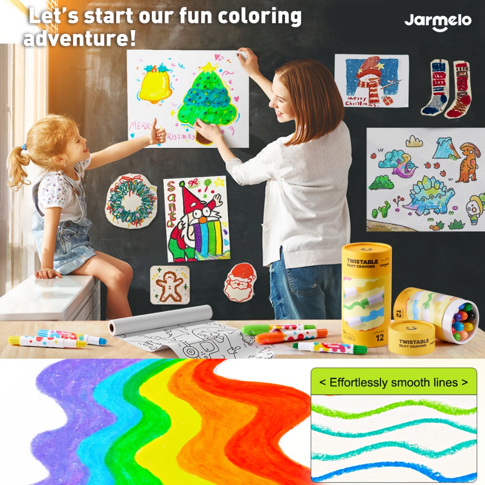 Jar Meló - Silky Crayon Washable Baby Roo - 6 Colours - Image 5