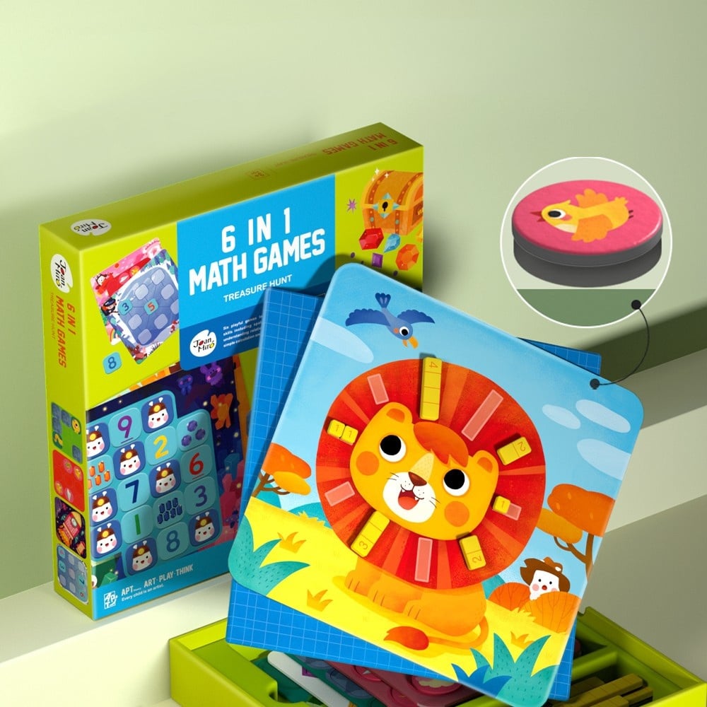 Jar Meló - Magnetic Maths Games 6-in-1 Set - Educational Number Skills Toy for Kids - Image 2
