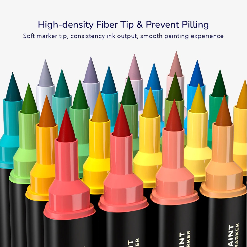 Mideer - Let's Paint - Dual Tip Oily Marker - 80 Colours with Bag - Image 6