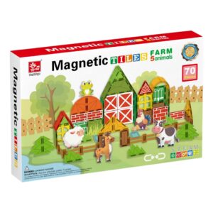 Magnetic Tiles - Farm Animals Set - 70 Pieces