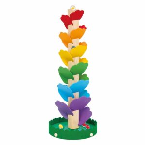 TookyToy - Wooden Spiral Tower with Marbles