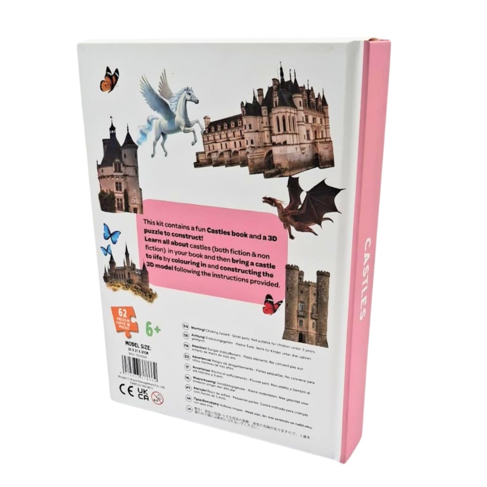 TookyToy - 3D Colouring Puzzle Book - Castles - 62 Pieces - Image 9