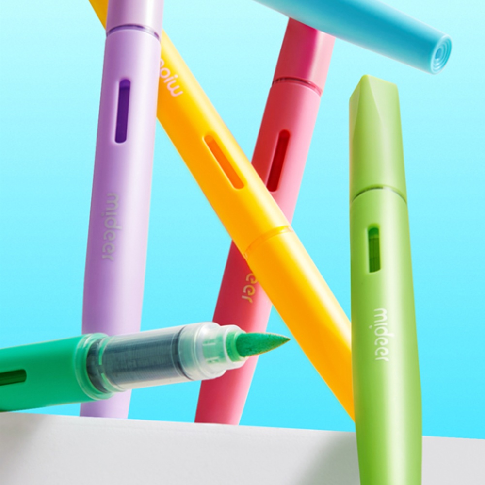 Mideer - Acrylic Markers with Carry Bag - Brush Tip - 36 Colours - Image 3