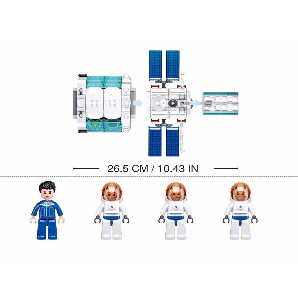 Sluban Building Set: Space - Dream Space Station Code Module - 502 Pieces - Image 5