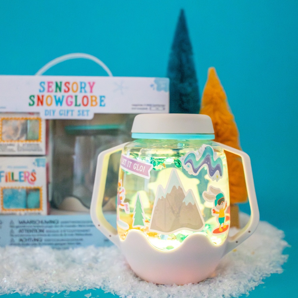 Glo Pals - DIY Sensory Play Jar - Snowglobe - Image 2