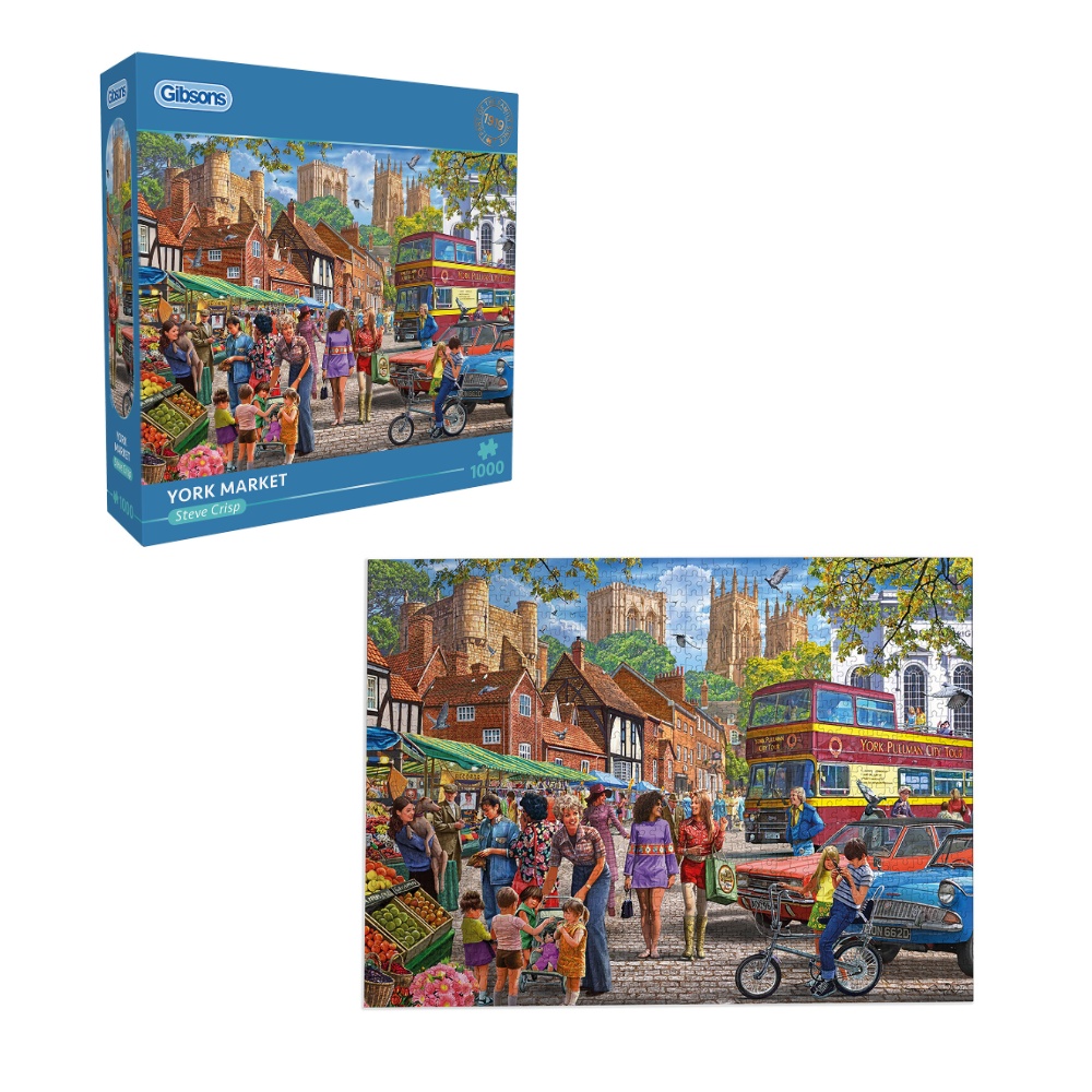 Gibsons - York Market - 1000 Piece Jigsaw Puzzle - Image 5