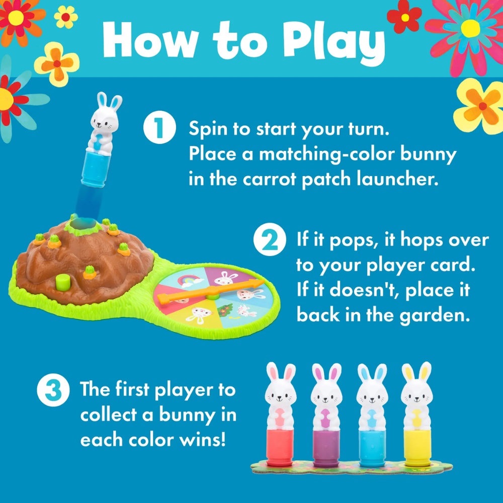 Educational Insights - Pop Pop Bunny Hop - Colour Matching Memory Game for Kids - Image 4