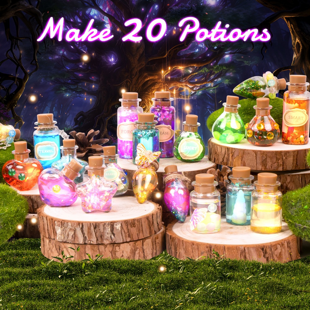 Jar Meló - Magical Potions Making Kit - DIY Fairy Potion Bottles Craft Activity for Kids - Image 3