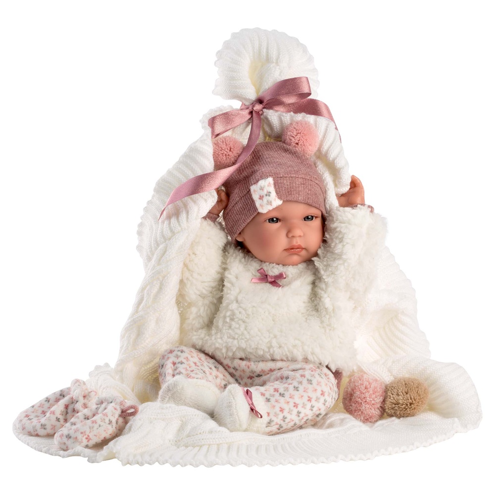 Llorens - Anatomically Correct Baby Girl Doll with Clothing & Blanket: Bimba - 35cm - Image 4