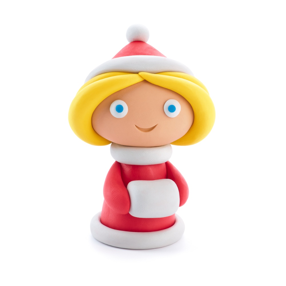 Hey Clay - Modelling Air-Dry Clay with Fun Interactive App - Mrs. Claus, Christmas Series, 5 cans - Image 2