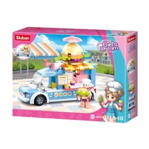 Sluban Building Set: Girls Dream - Hamburger Truck - 154pcs