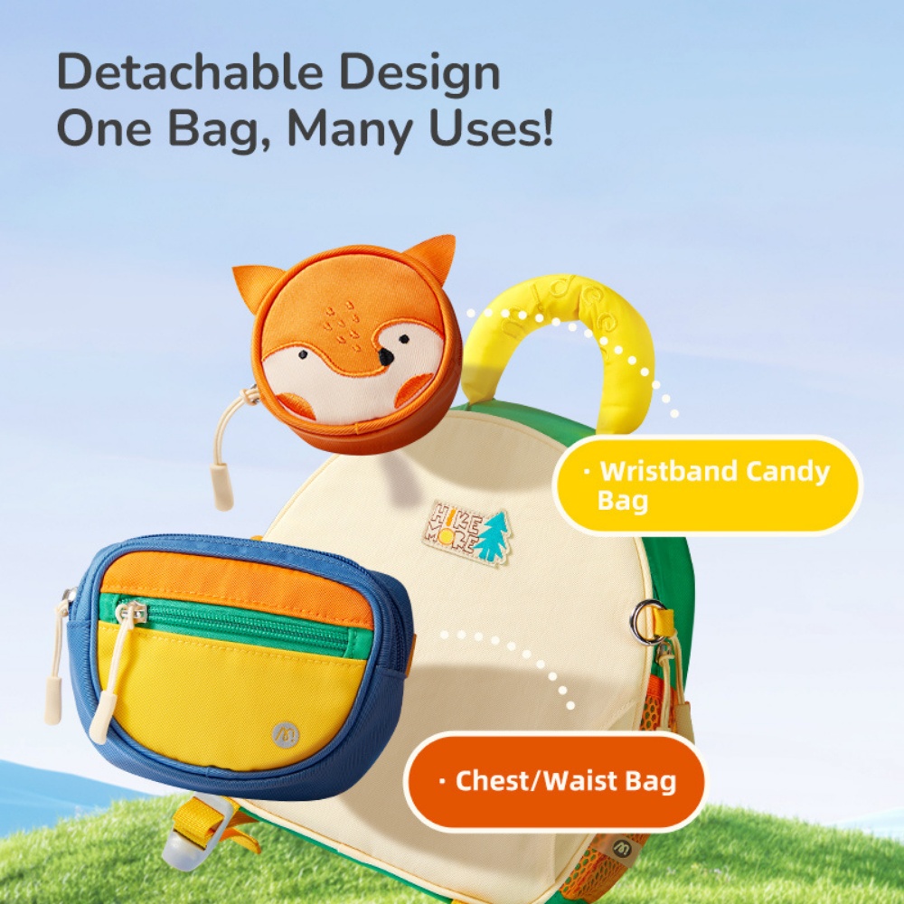 Mideer - Kids Outing Backpack with Safety Features - Orange - Image 5
