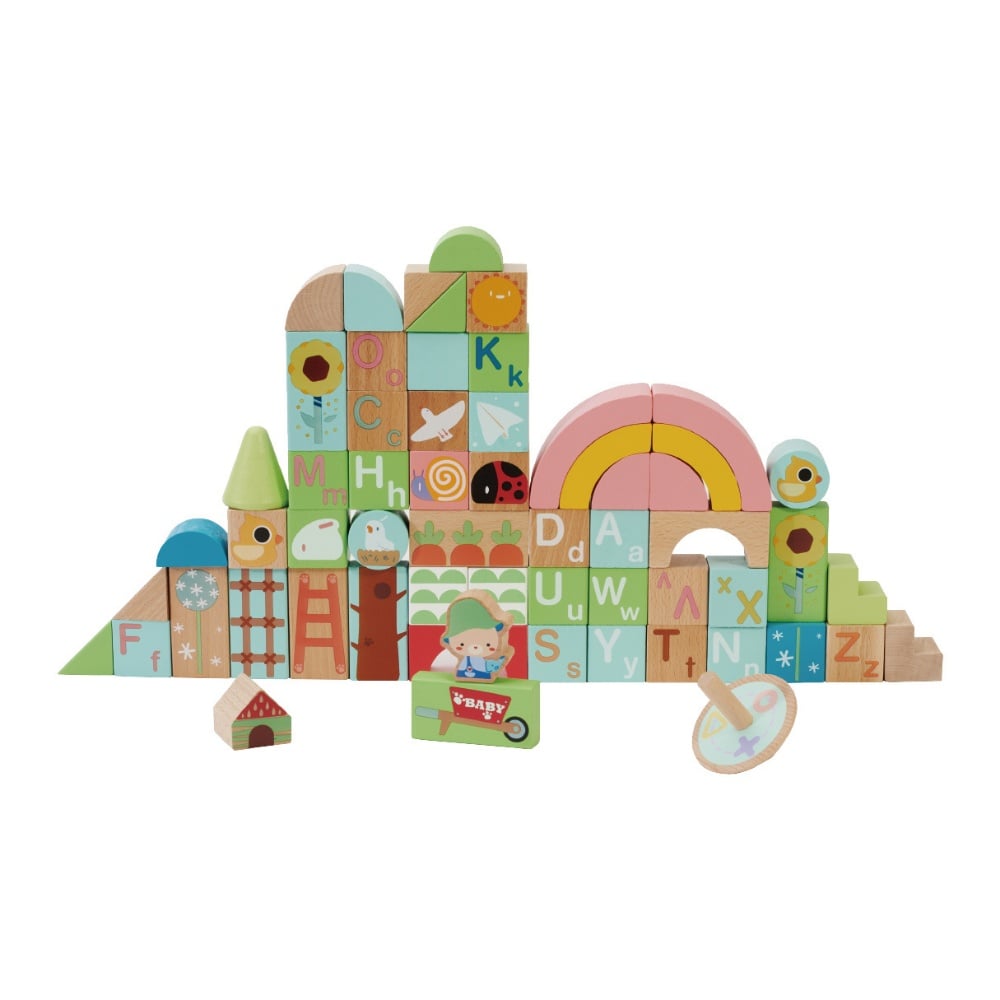Classic World - Play & Learn - Rainbow Garden Set - 60pcs - Image 2