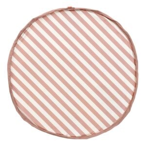 Play&Go - 3-in-1 Playmat & Toy Bag - Stripes Pink