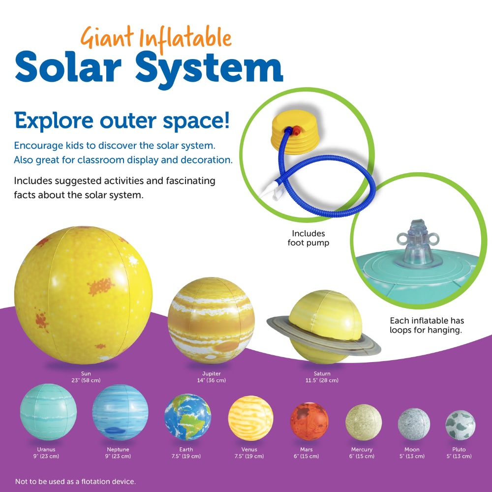 Learning Resources - Giant Inflatable Solar System Set - Image 6