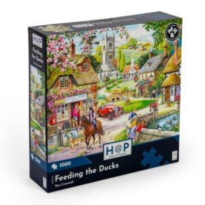House of Puzzles - Feeding The Ducks - 1000 Piece Jigsaw Puzzle
