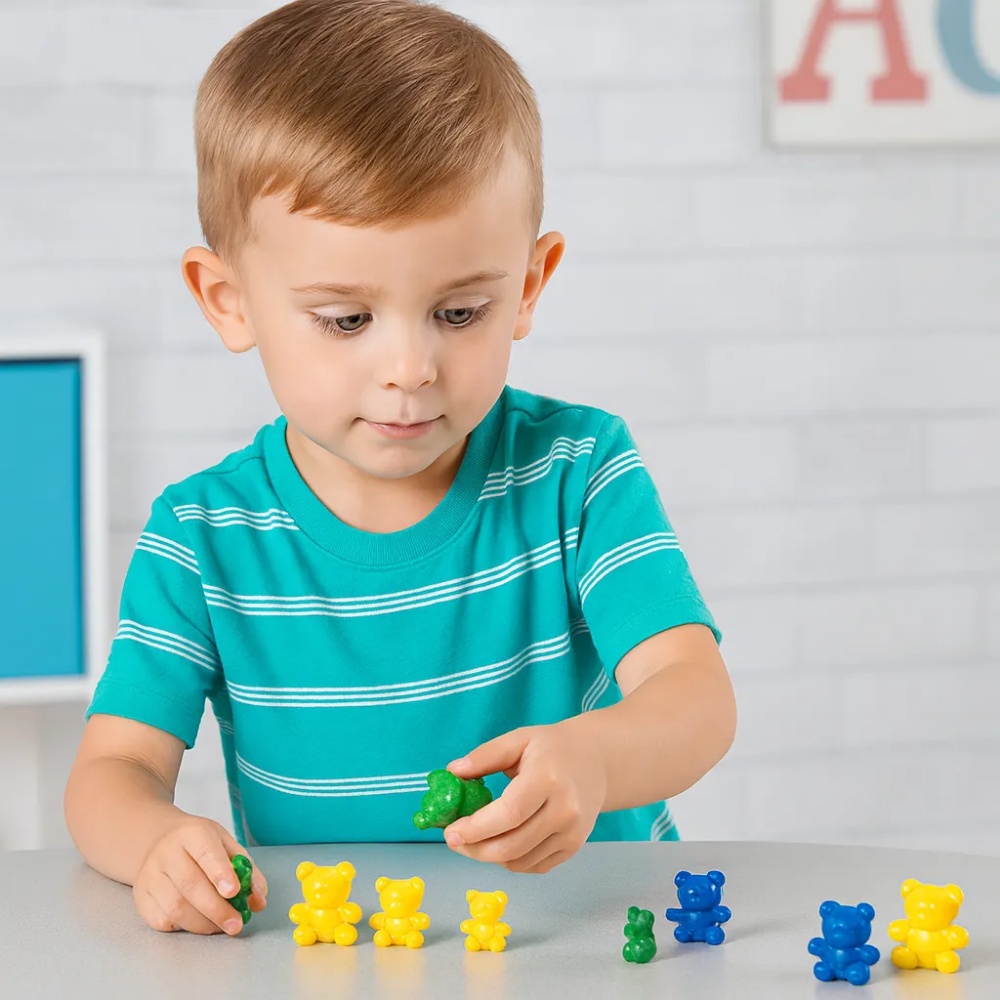 EDX Education - Counters - Bears Weighted 6 Colours - 96Pc Polybag - Image 2