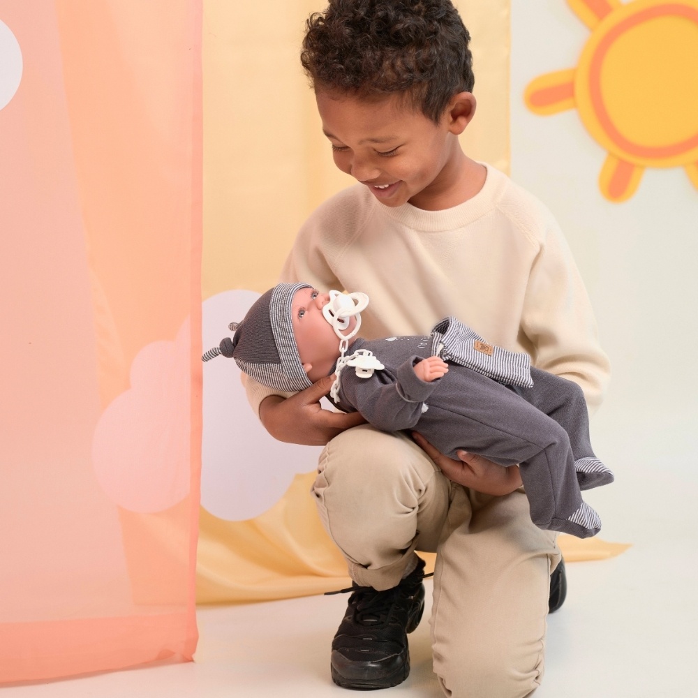 Llorens - Baby Boy Doll with Laughing Mechanism, Clothing & Bag: Mimo- 42cm - Image 4