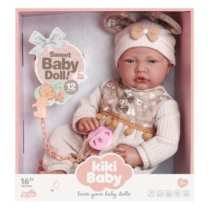 Baby Girl Doll with 12 Sounds - Soft Cotton Body - 40cm