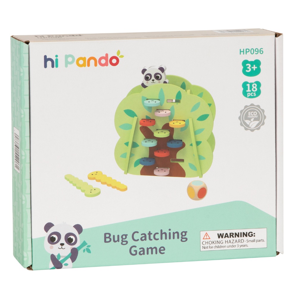 hi Pando - Wooden Bug Catching Game - Tree Themed - 18pcs - Image 5