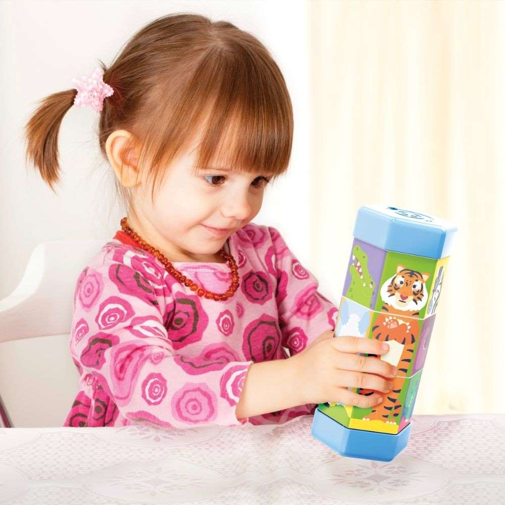 Quercetti - Mix & Match Animals Rotating Puzzle for Toddlers - Image 5