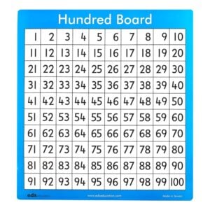 EDX Education - Student Hundred Board 30pc - Double-Sided Math Learning Set 24cm