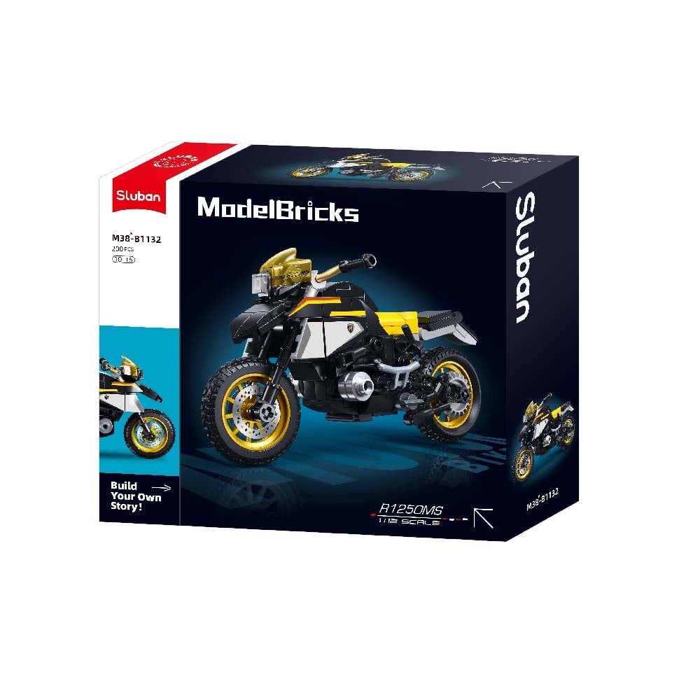 Sluban Building Set: Model Bricks - R1250 MS Motorcycle - 200pcs